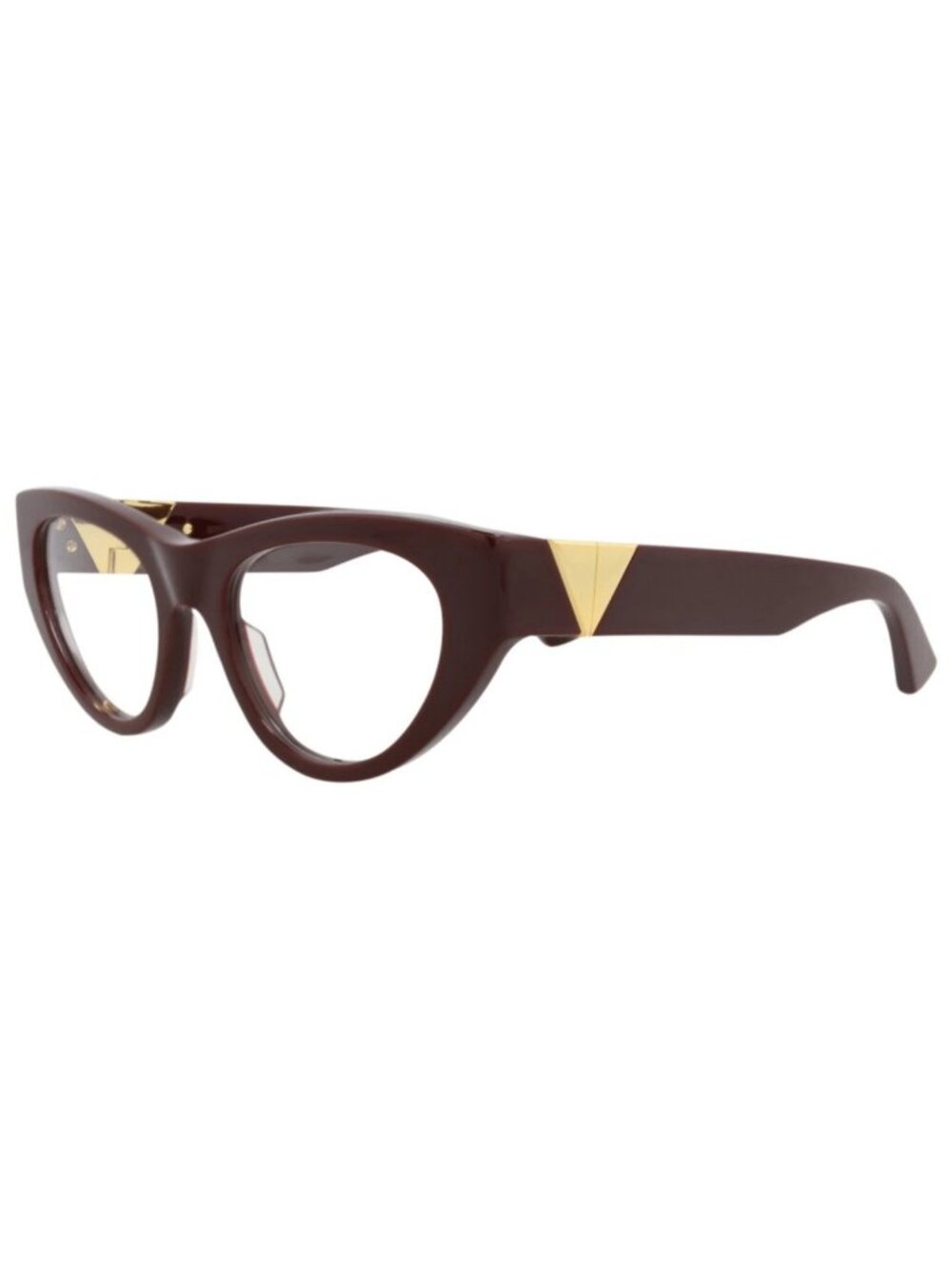 New Bottega Veneta Women's Eyeglasses Cat Eye Acetate Frame Burgundy Burgundy